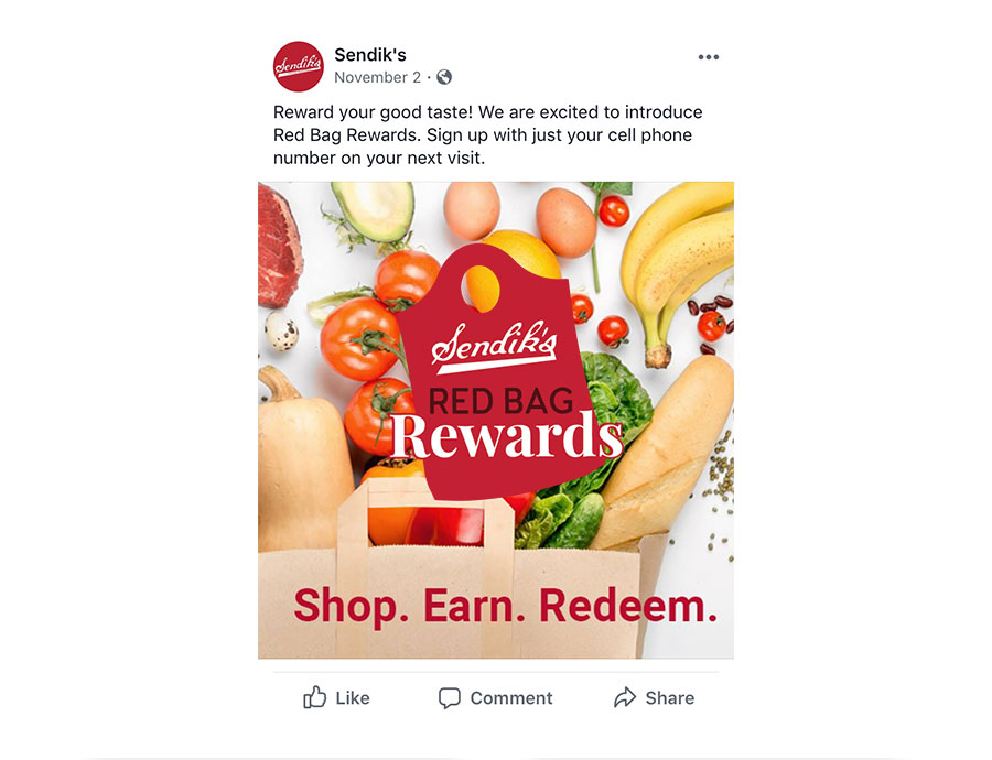 Red Bag Rewards Social Post
